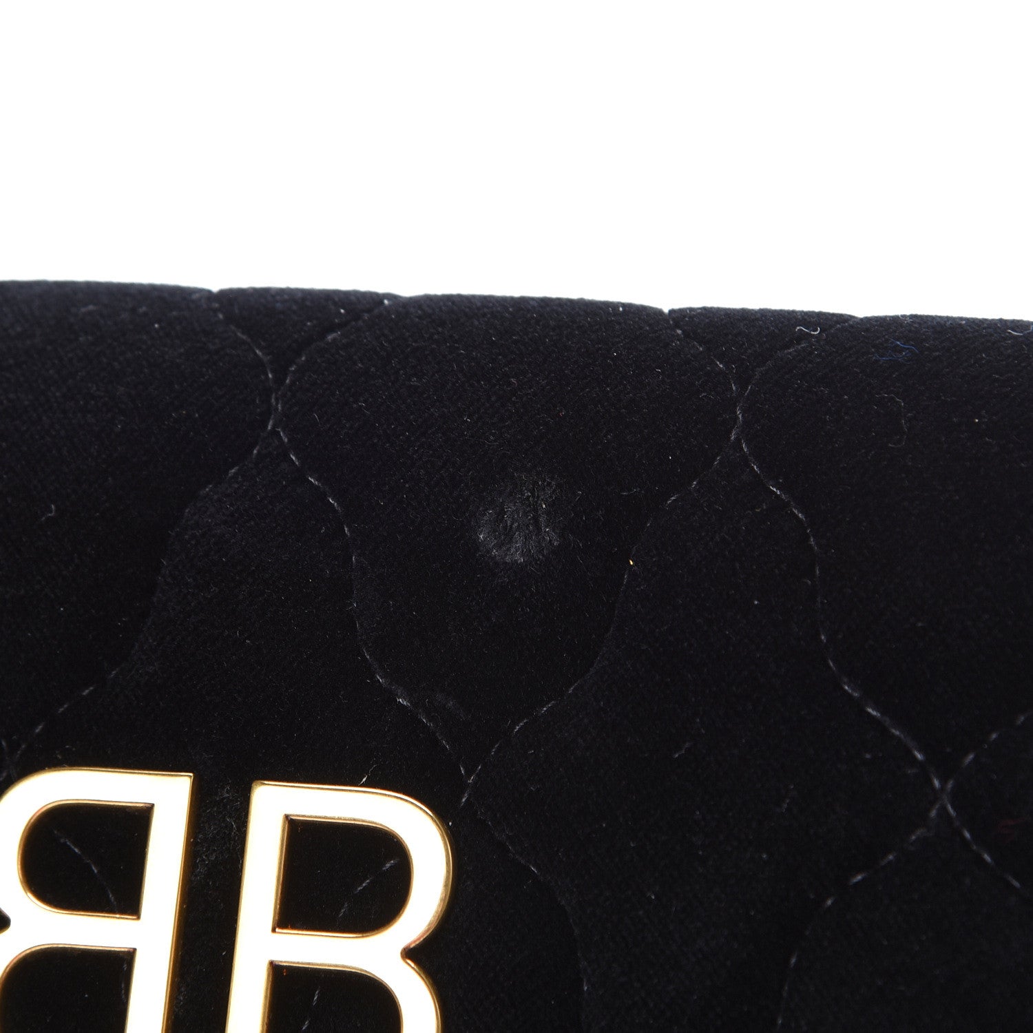 Balenciaga Velvet Mattress Quilted BB Wallet On Chain Black 13 of 13