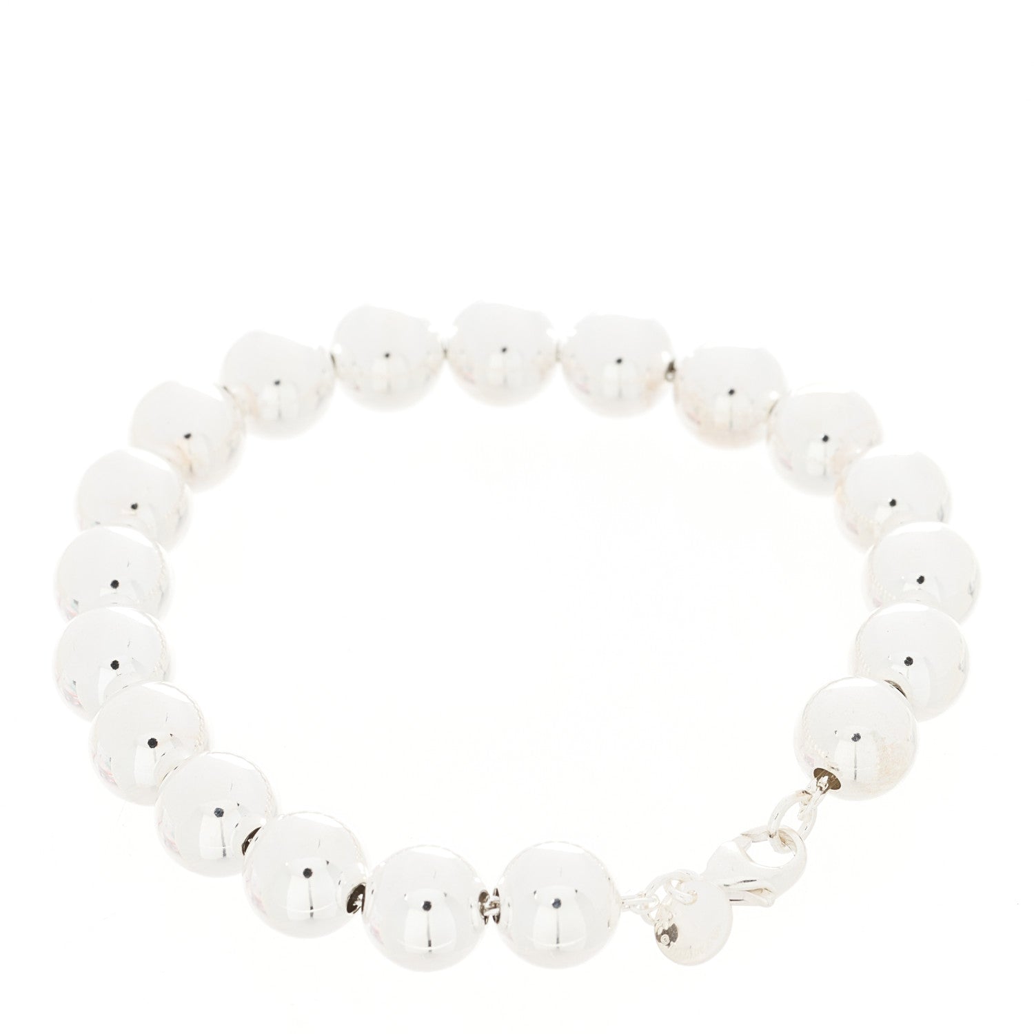 Tiffany Sterling Silver 10mm HardWear Ball Bracelet 2 of 5