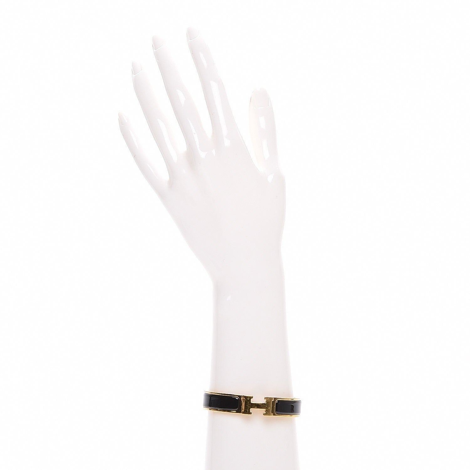Hermes Enamel Narrow Clic Clac H Bracelet PM Black 2 of 7