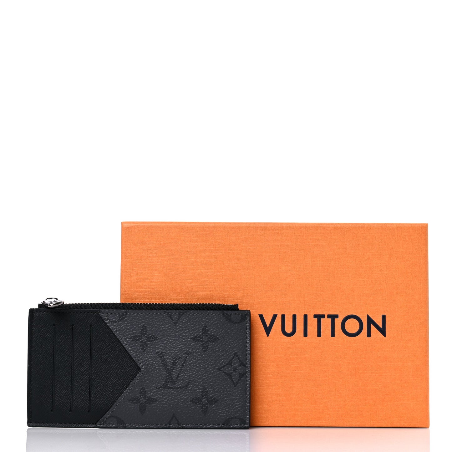 Reverse Monogram Eclipse Taiga Coin Card Holder