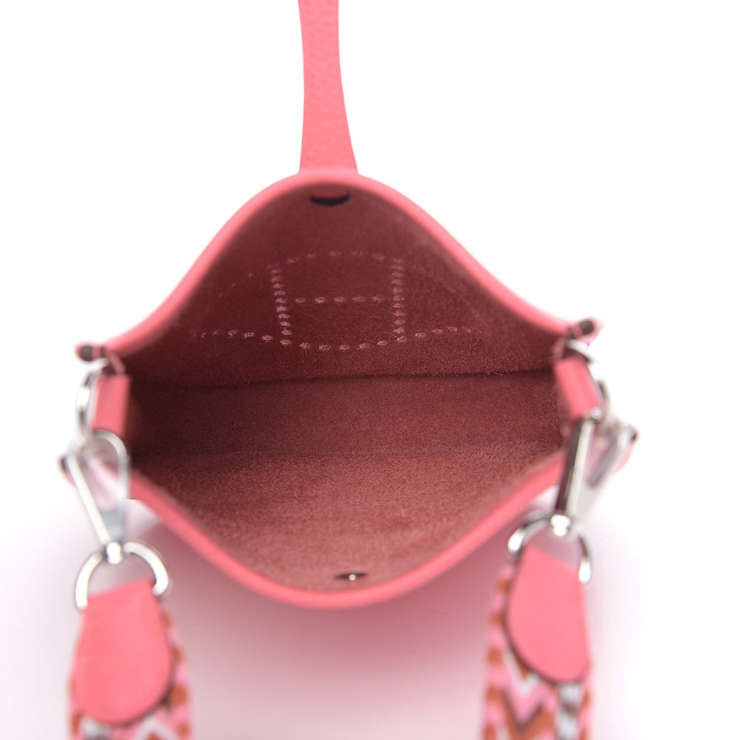 Hermes Taurillon Clemence Allegro Evelyne TPM Rose Azalee Rose Confetti 5 of 10