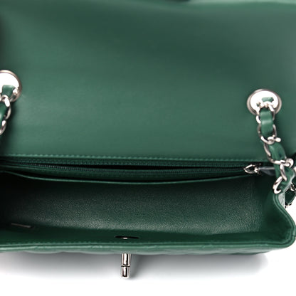 Chanel Lambskin Quilted Mini Rectangular Flap Green 5 of 11