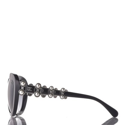 Chanel Pearl Crystal Bijoux Polarized Sunglasses 5334-H-B Black 2 of 8