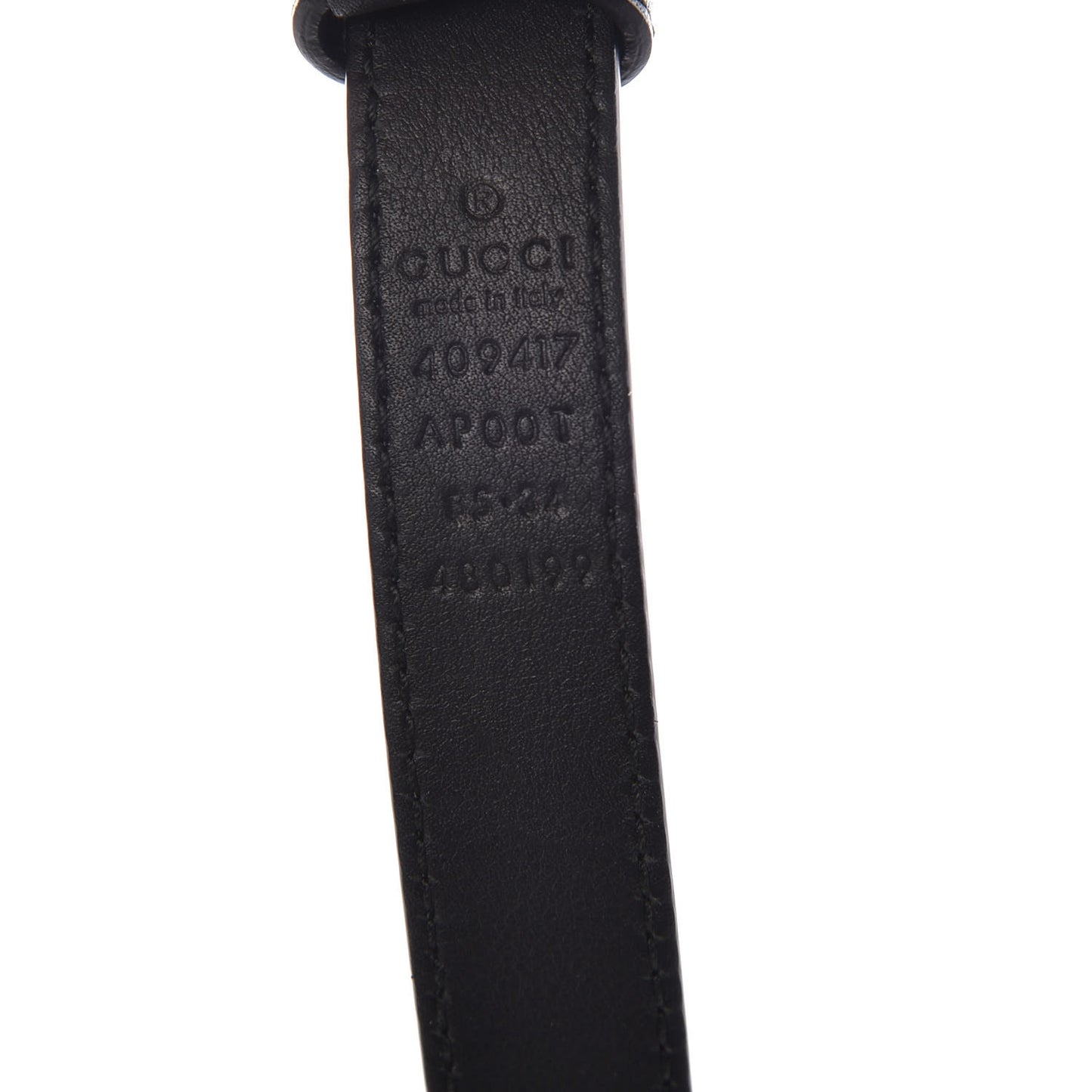 Calfskin Double G 20mm Belt 85 34 Black