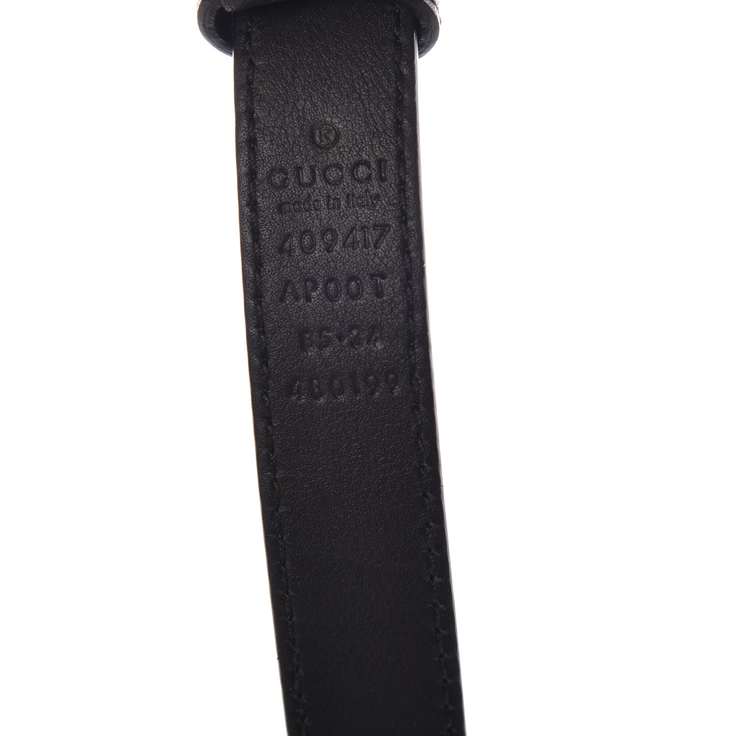 Gucci Calfskin Double G 20mm Belt 85 34 Black 4 of 8