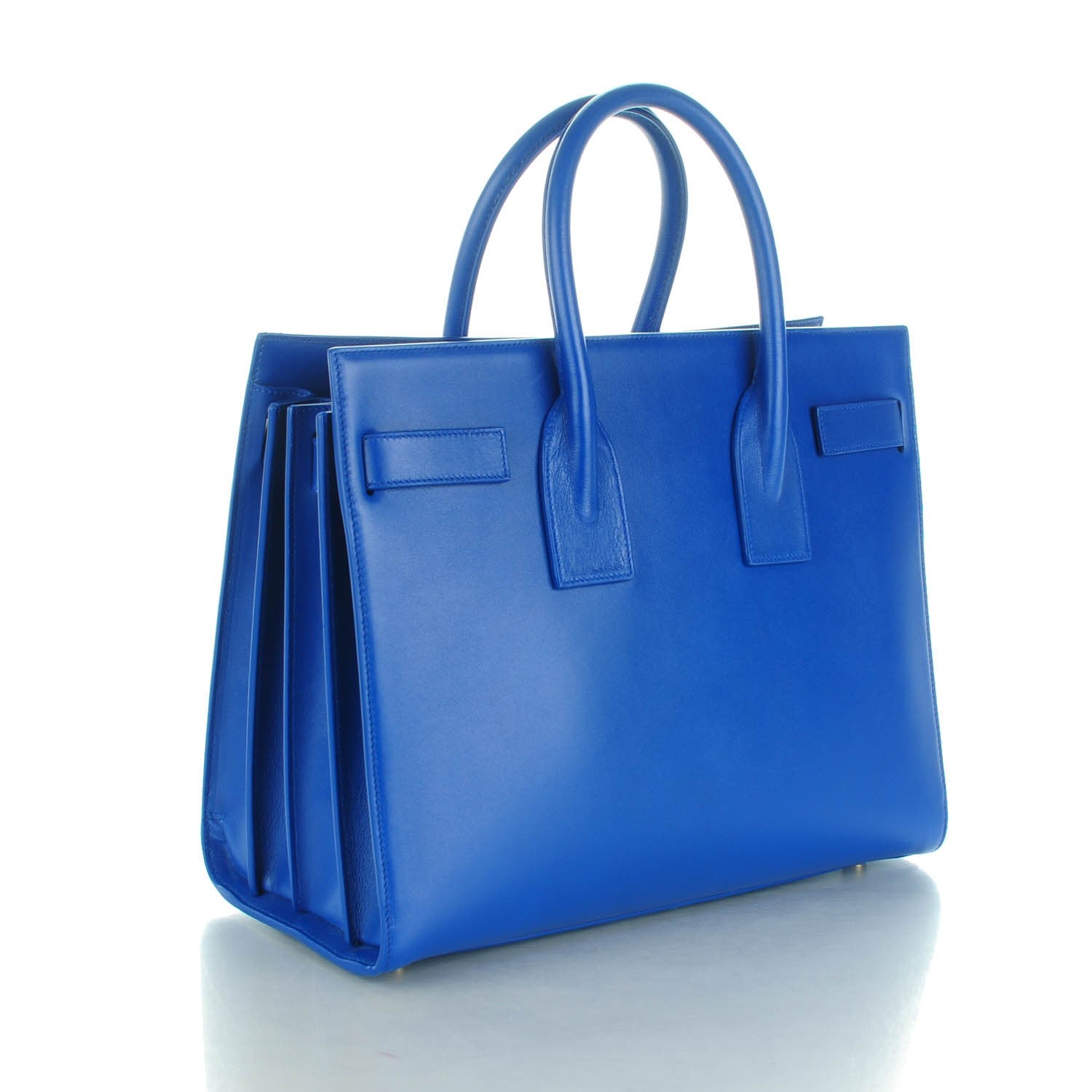 Saint Laurent Calfskin Small Sac De Jour Cobalt 3 of 7