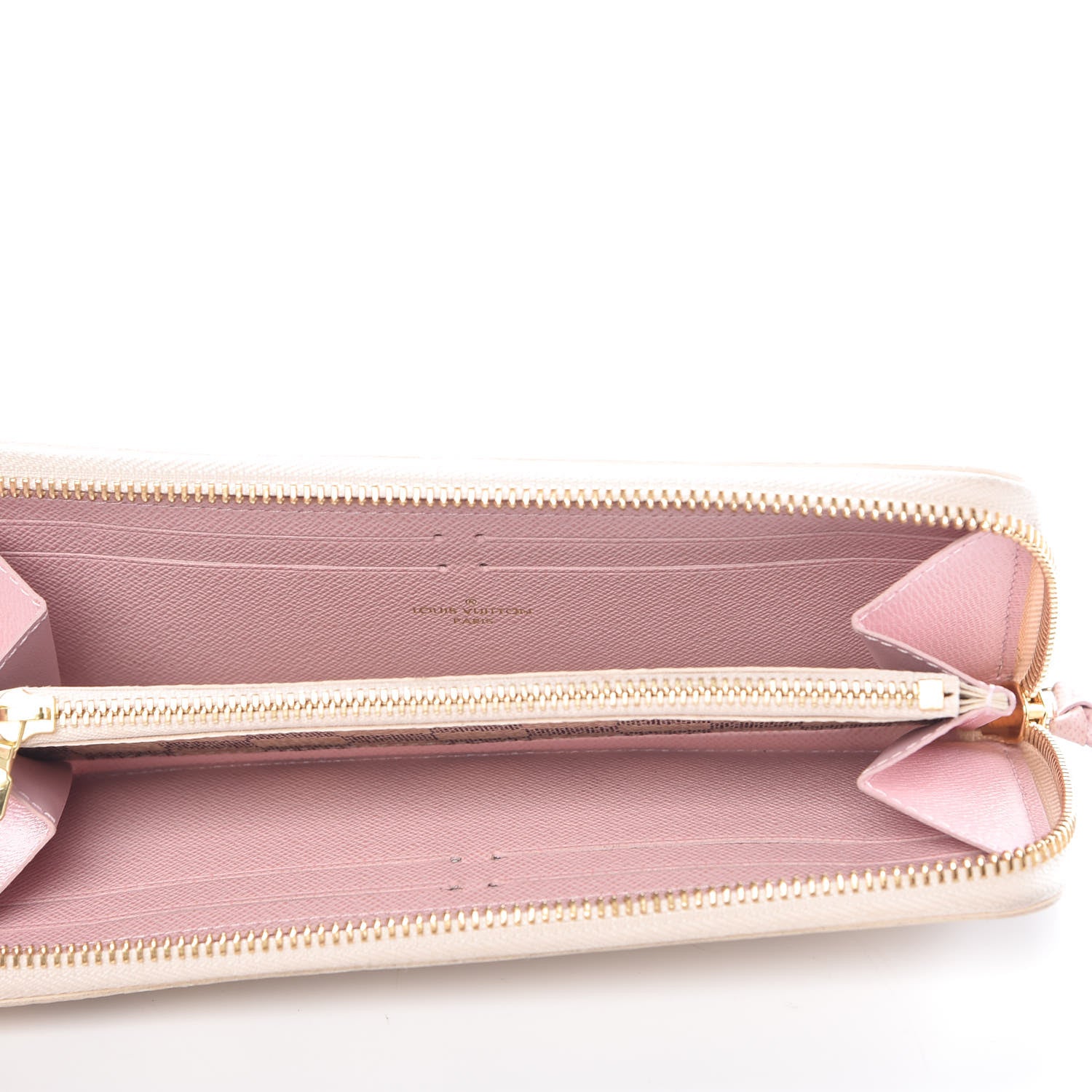 Louis Vuitton Damier Azur Clemence Wallet Rose Ballerine 5 of 11
