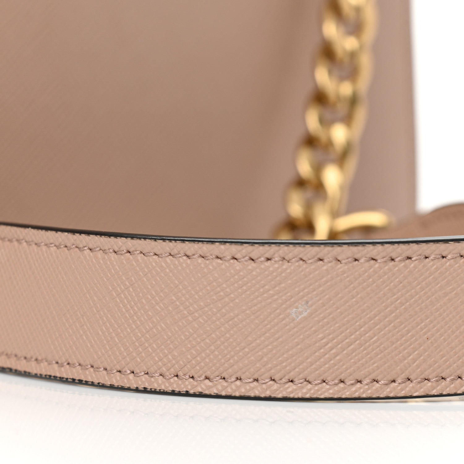 Prada Saffiano Soft Calfskin Chain Crossbody Bag Cipria 10 of 10