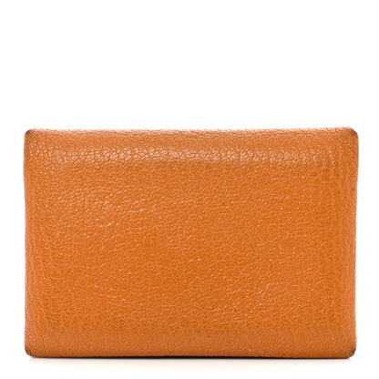 Hermes Chevre Mysore Verso Calvi Duo Card Case Caramel Rose Sakura 1 of 10