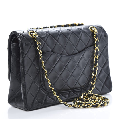 Chanel Lambskin Quilted Medium Double Flap Black 3 of 18