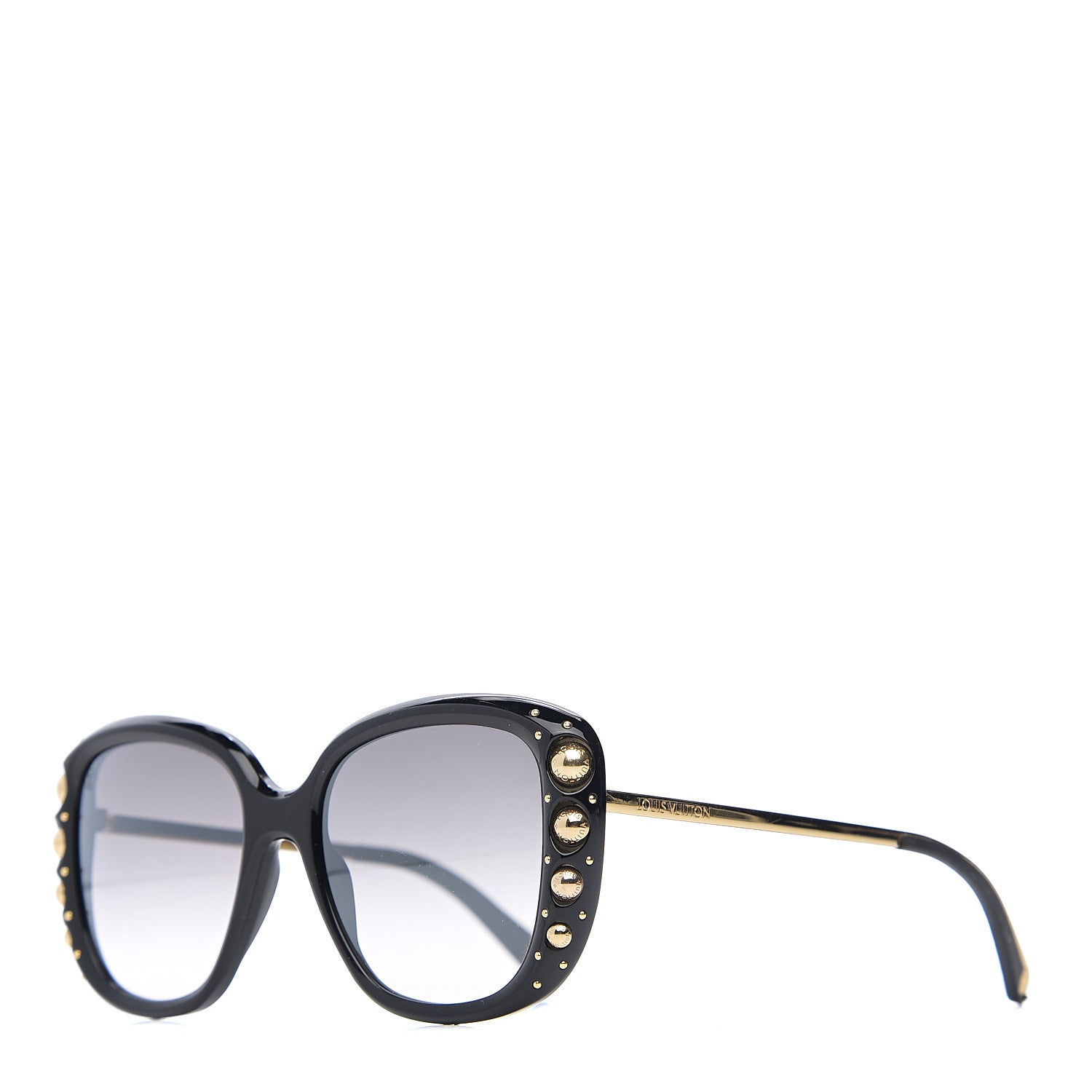 Louis Vuitton Oversized Studded Sunglasses Z1126W Black 1 of 10