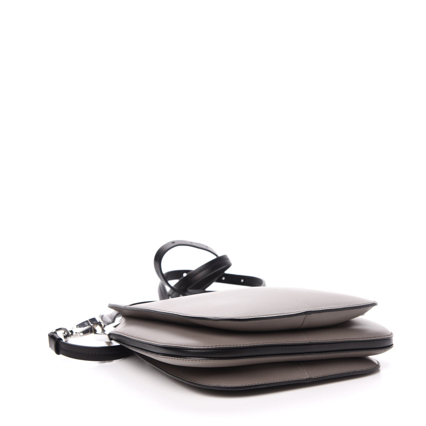 City Calfskin Small Margit Bag Argilla Black
