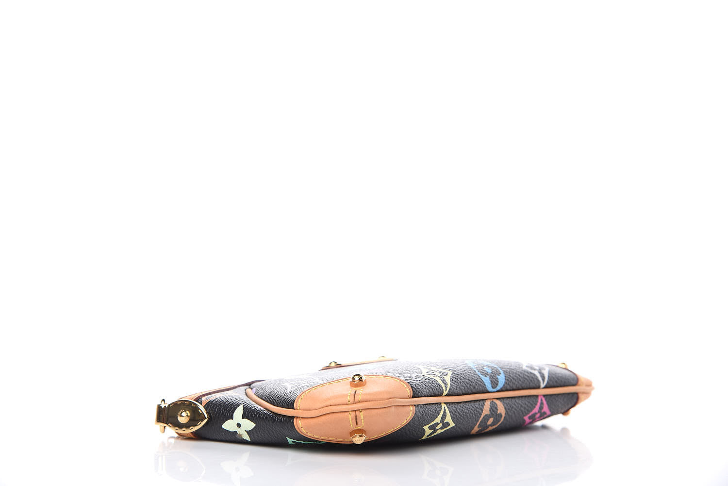 Louis Vuitton Monogram Multicolor Pochette Milla MM Black 4 of 9