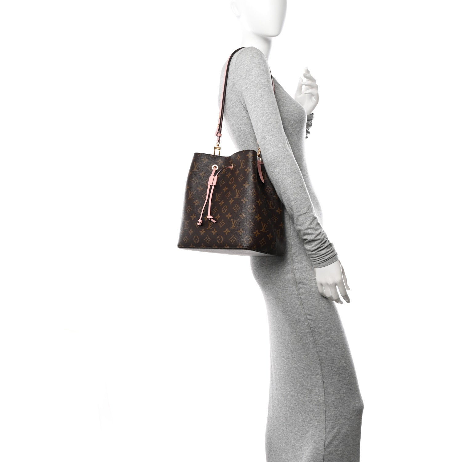 Louis Vuitton Monogram Neonoe MM Rose Poudre 2 of 10