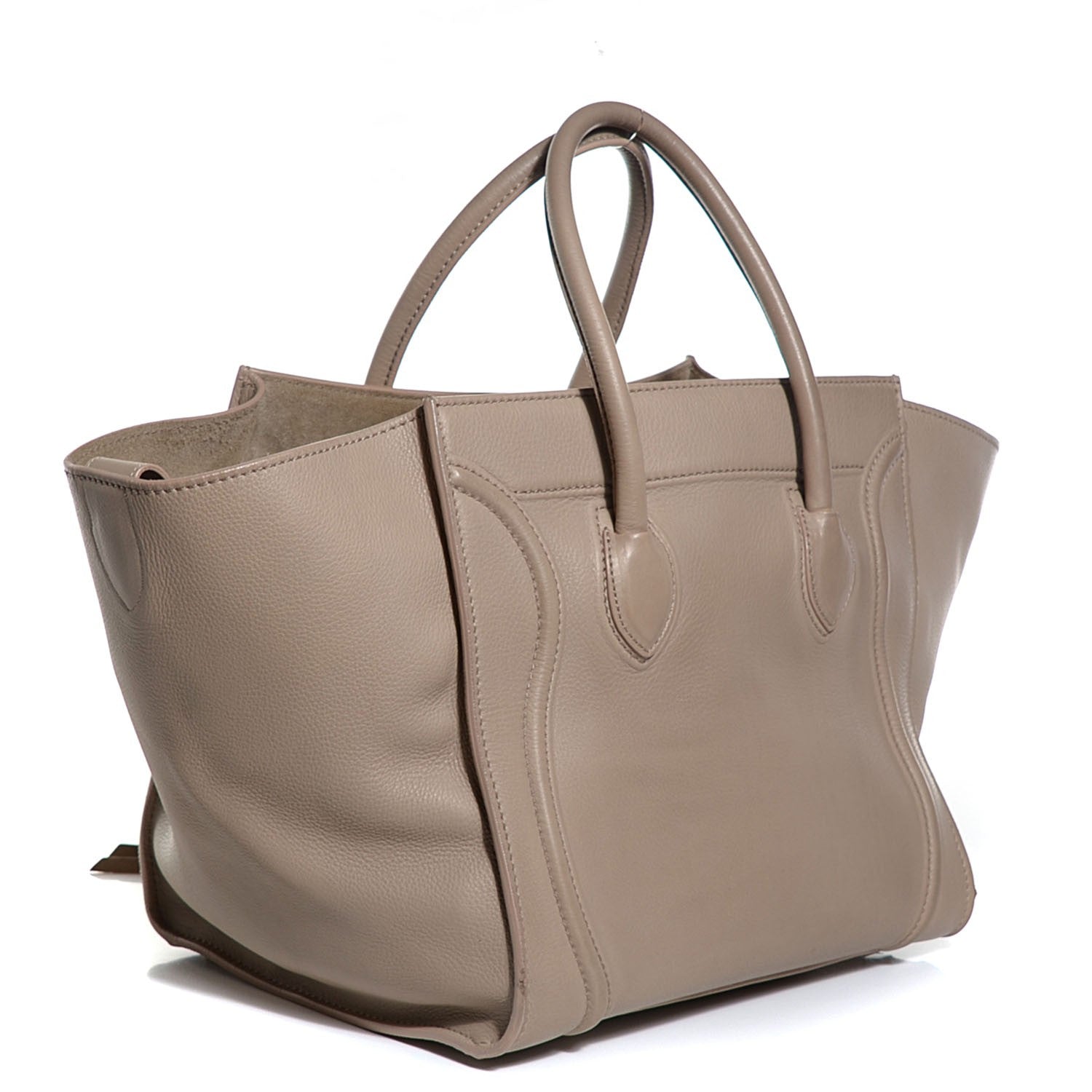 Celine Supple Calfskin Medium Phantom Luggage Dune 3 of 9
