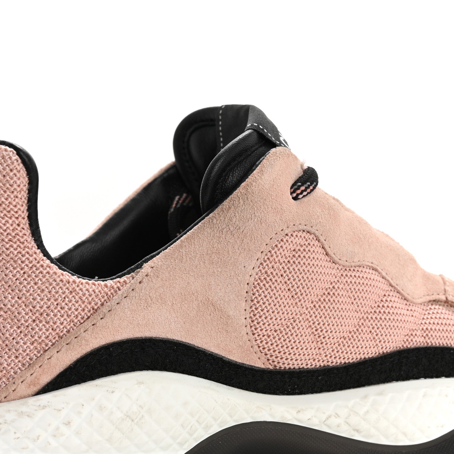Chanel Mesh Suede Calfskin Quilted Sneakers 40 Pink Beige 10 of 15