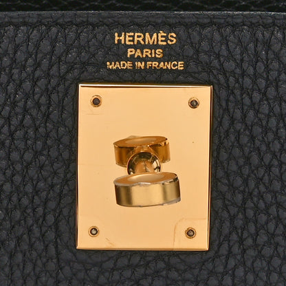 Hermes Taurillon Clemence Kelly Retourne 28 Black 7 of 10