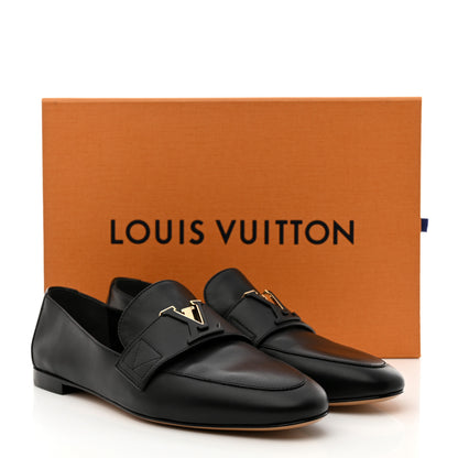 Louis Vuitton Smooth Calfskin Capri Loafers 40 Black 9 of 9
