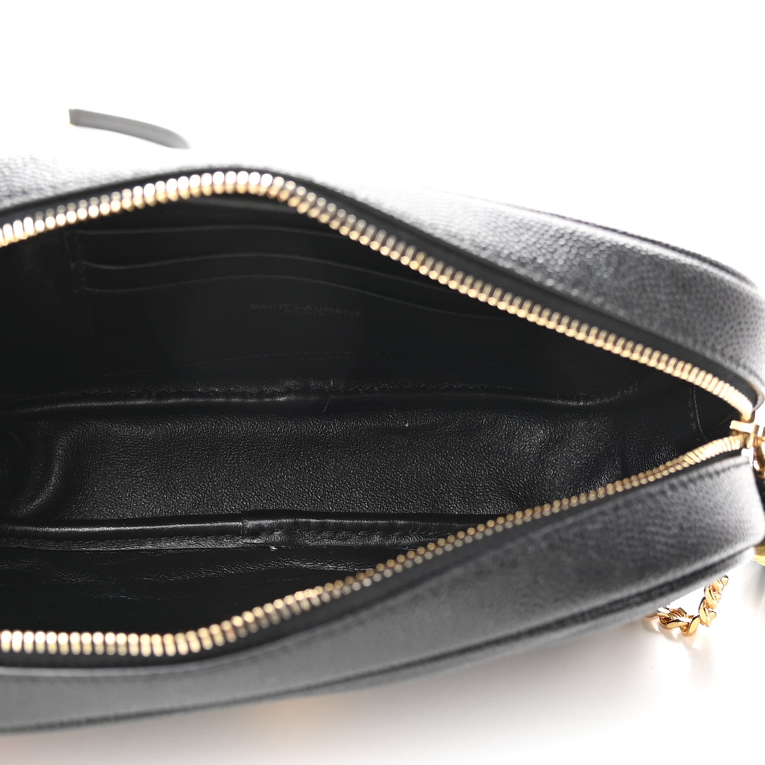 Saint Laurent Grain De Poudre Matelasse Monogram Mini Lou Camera Bag Black 5 of 9