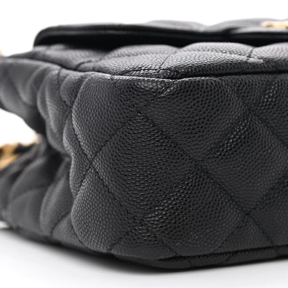 Chanel Caviar Quilted Small Wavy CC Hobo Black 9 of 11