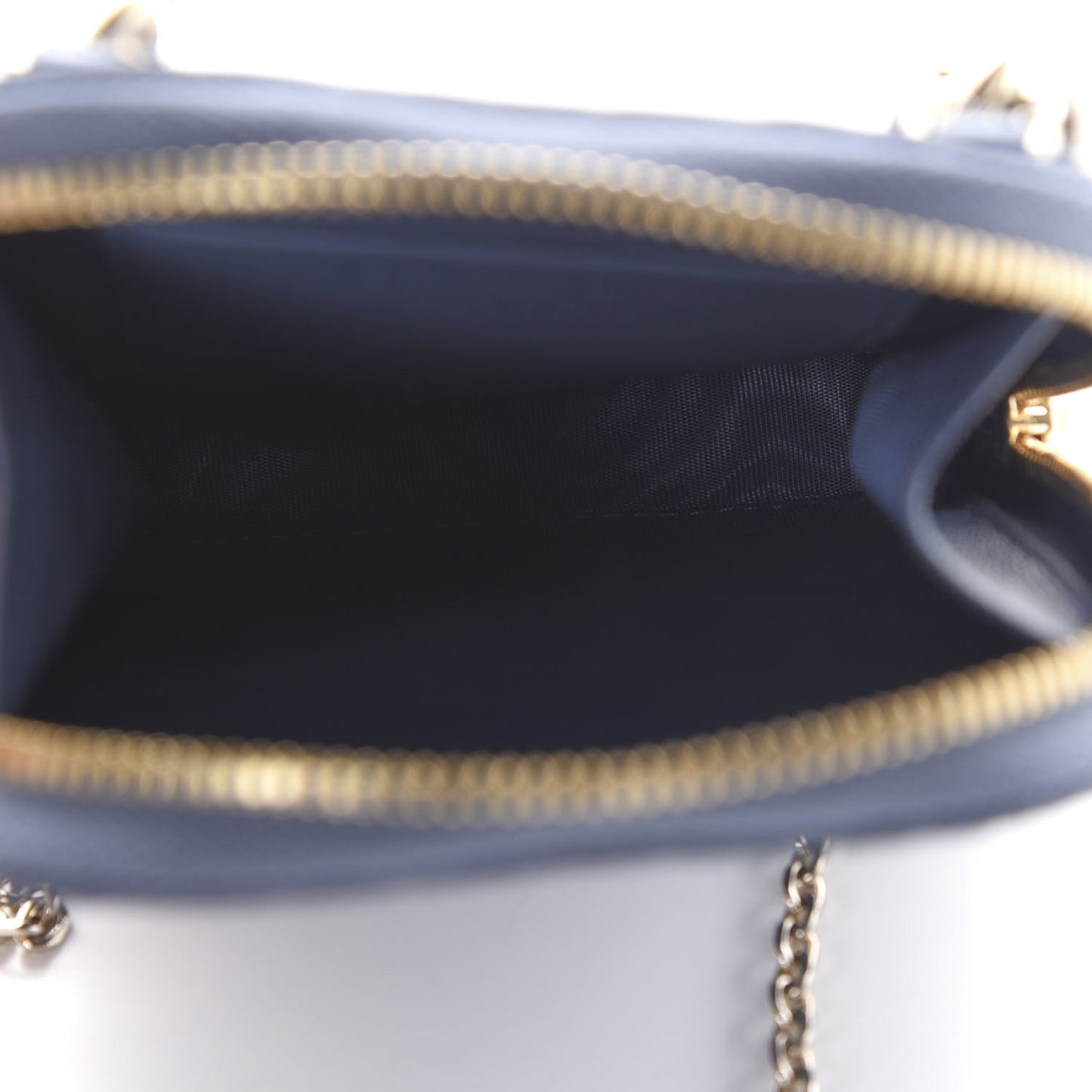 Lambskin Cannage Lady Dior Phone Holder Denim Blue