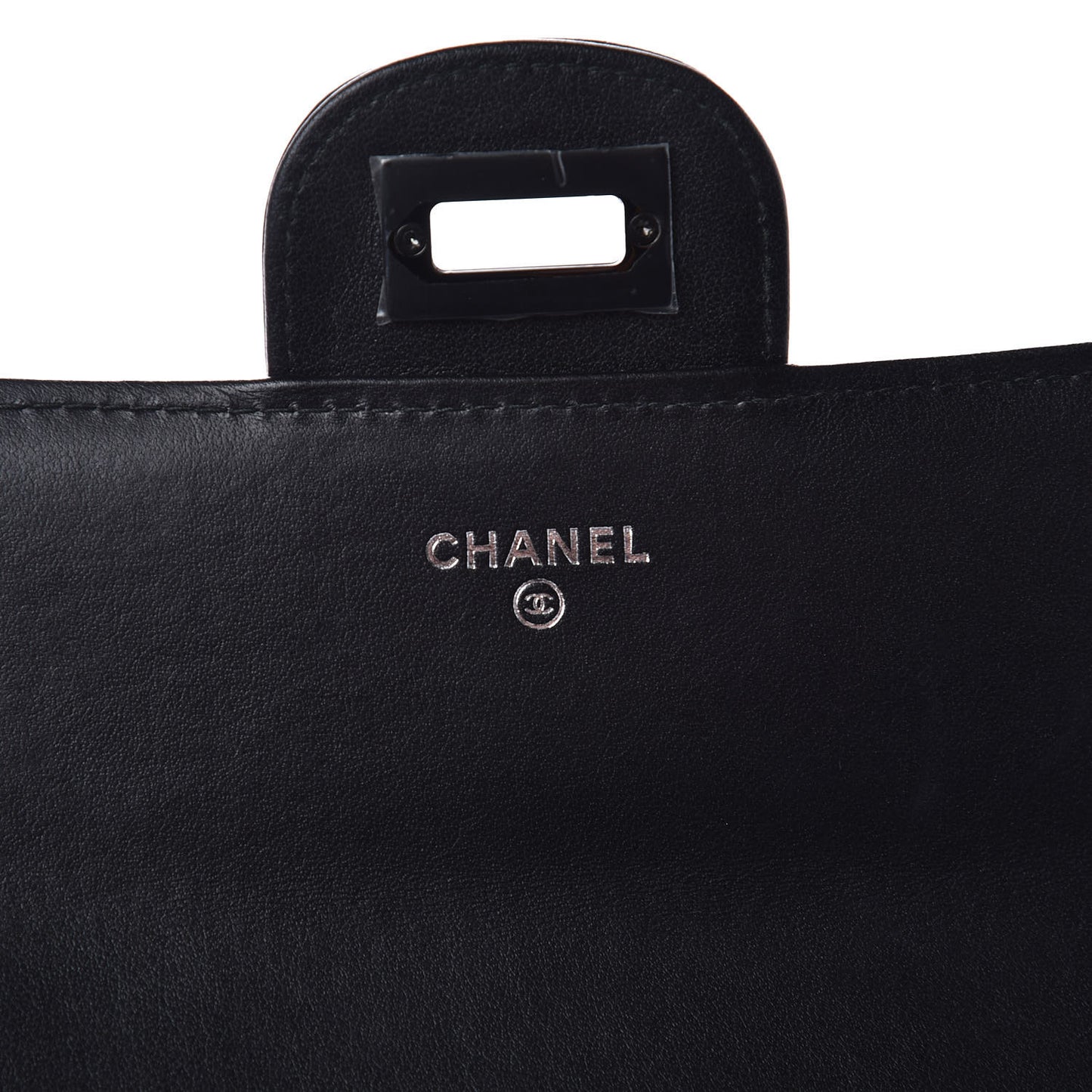 Aged Calfskin Chevron Quilted 2.55 Reissue Flap Wallet So Black