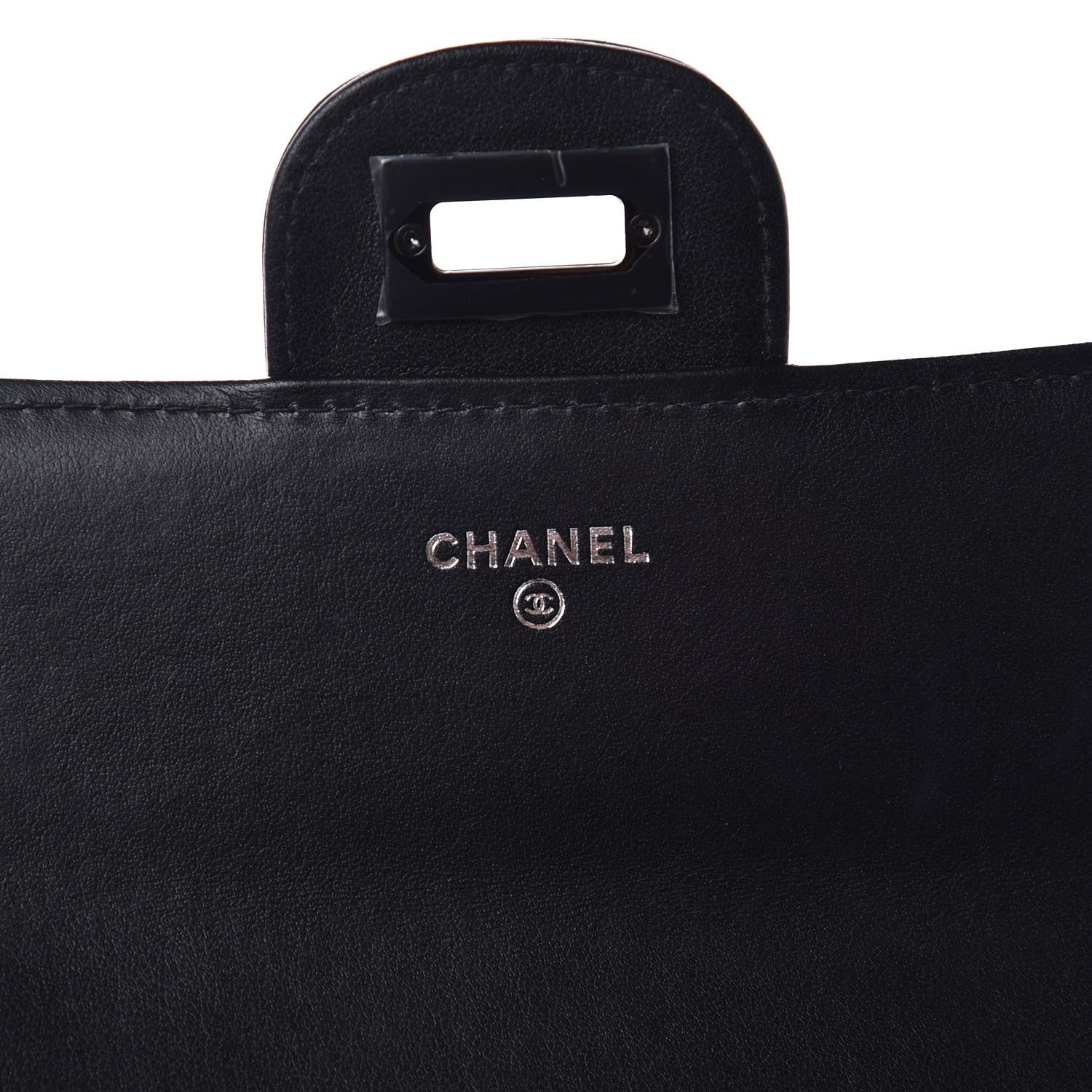 Chanel Aged Calfskin Chevron Quilted 2.55 Reissue Flap Wallet So Black 6 of 9