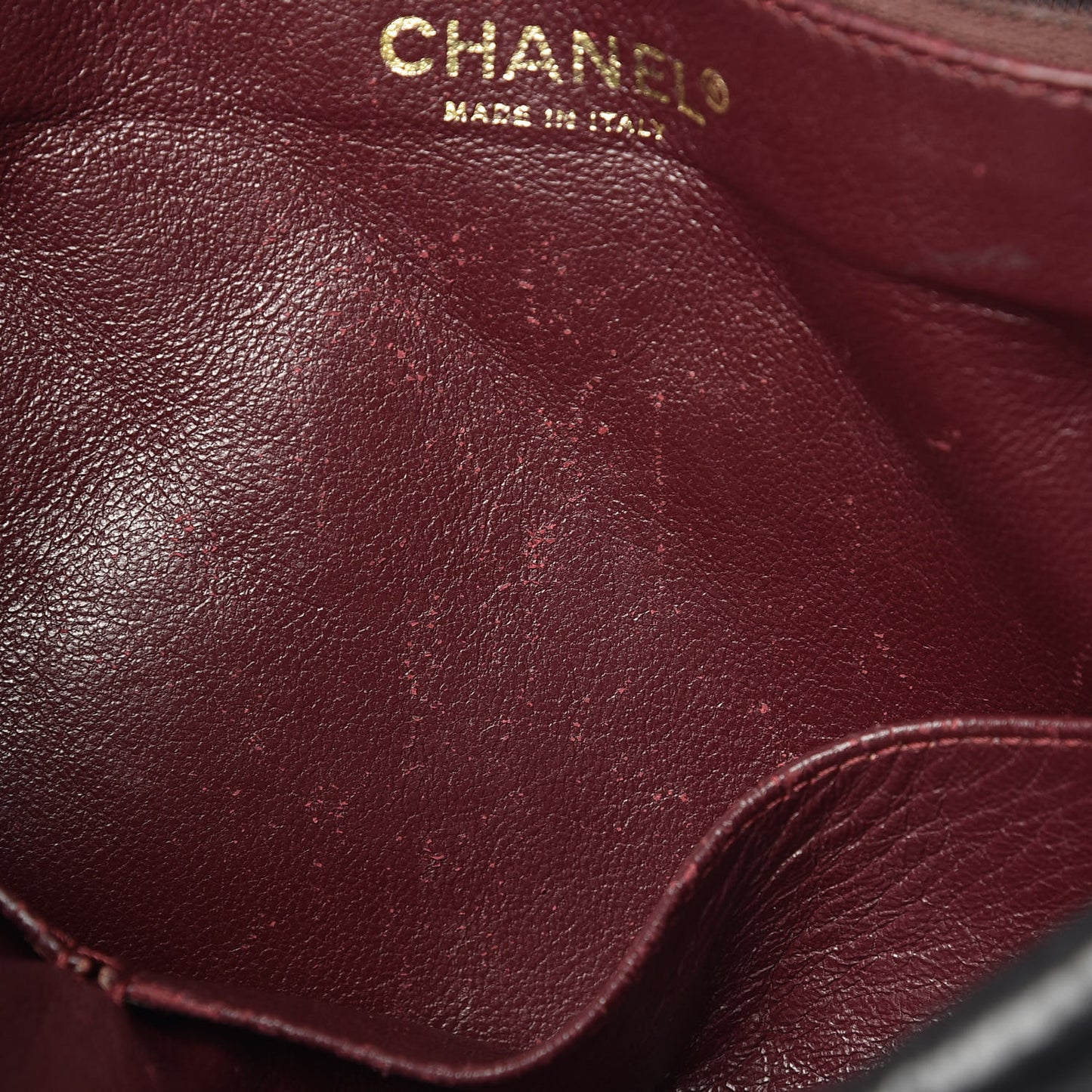 Aged Calfskin Quilted Large Reissue Camera Case Black