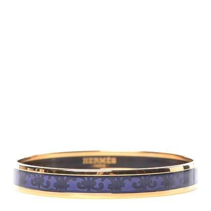 Hermes Enamel Printed Narrow Balcons du Guadalquivir Bracelet 62 1 of 5