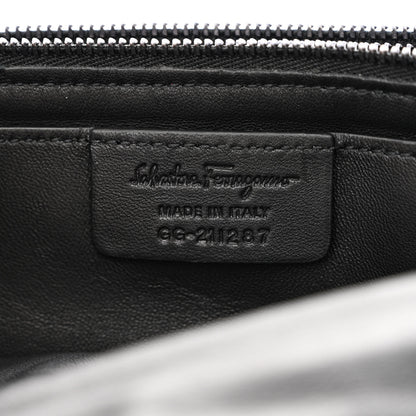 Salvatore Ferragamo Calfskin Small Viva Bow Shoulder Bag Black 7 of 10