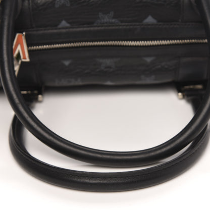 MCM Visetos Small Boston Bag Black 9 of 10