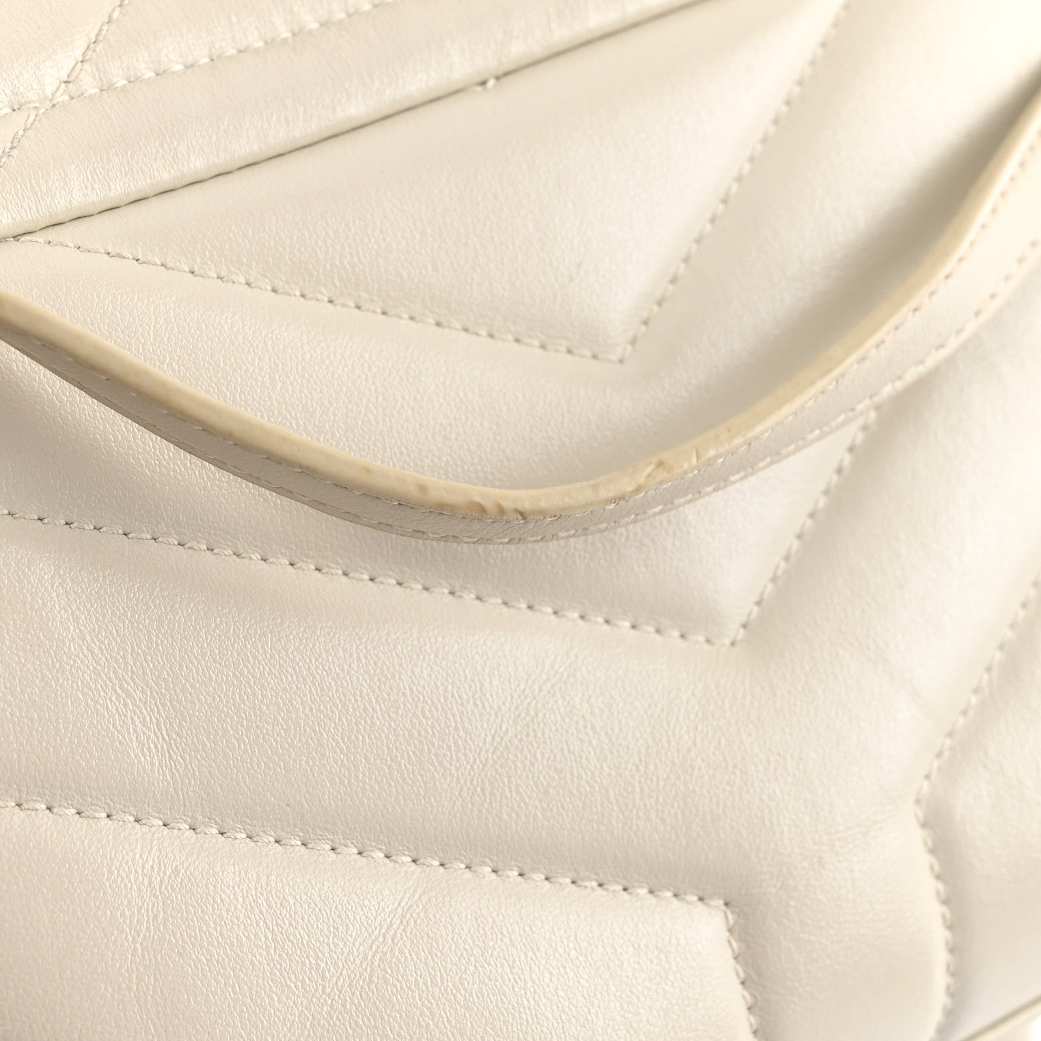 Saint Laurent Calfskin Y Quilted Monogram Toy Loulou Crossbody Bag Crema Soft 14 of 15