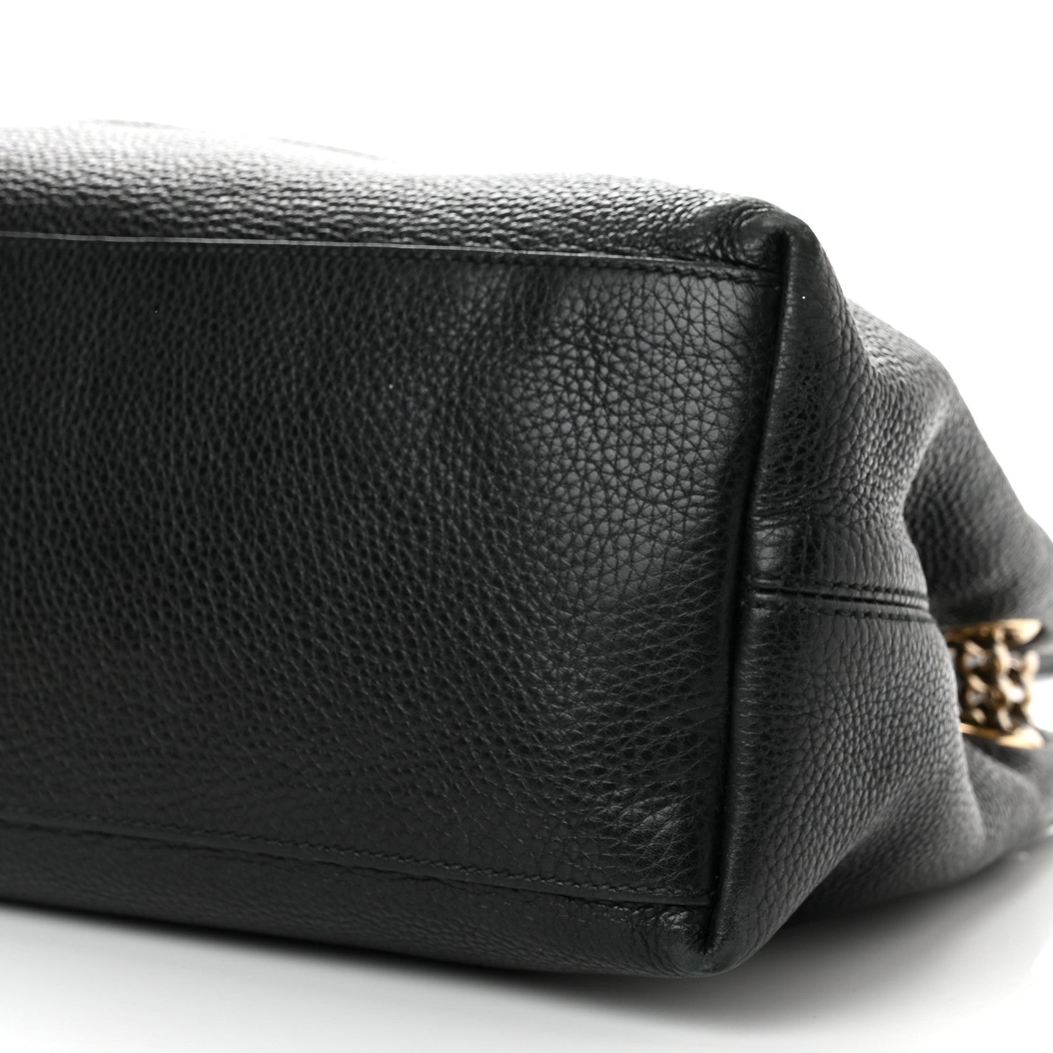 Gucci Pebbled Calfskin Medium Soho Chain Shoulder Bag Black 11 of 15