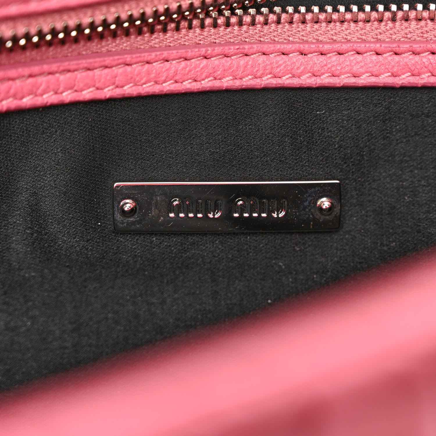 Miu Miu Nappa Matelasse Crystal Flap Clutch Geranio 6 of 10
