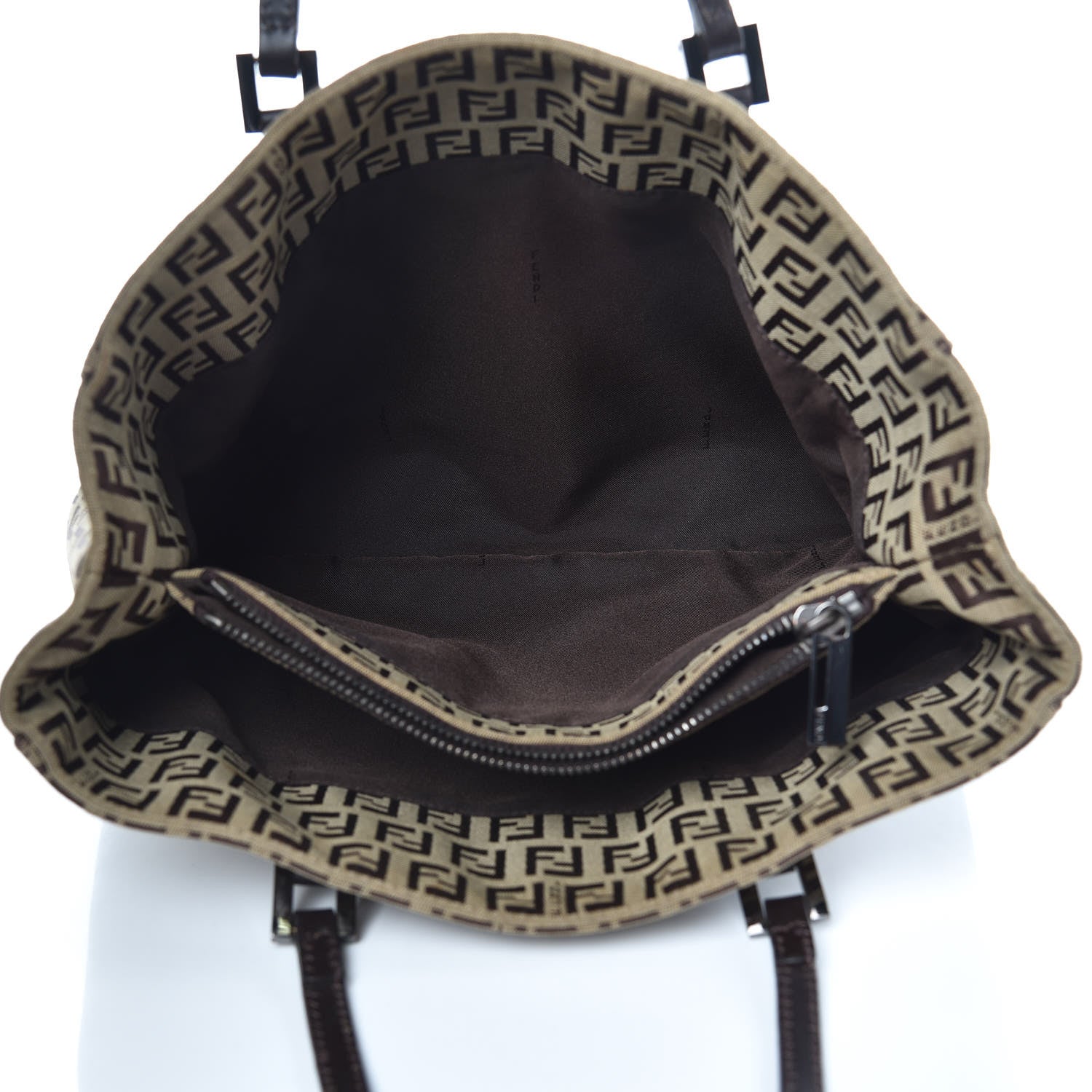 Fendi Zucchino Tote Brown 5 of 9