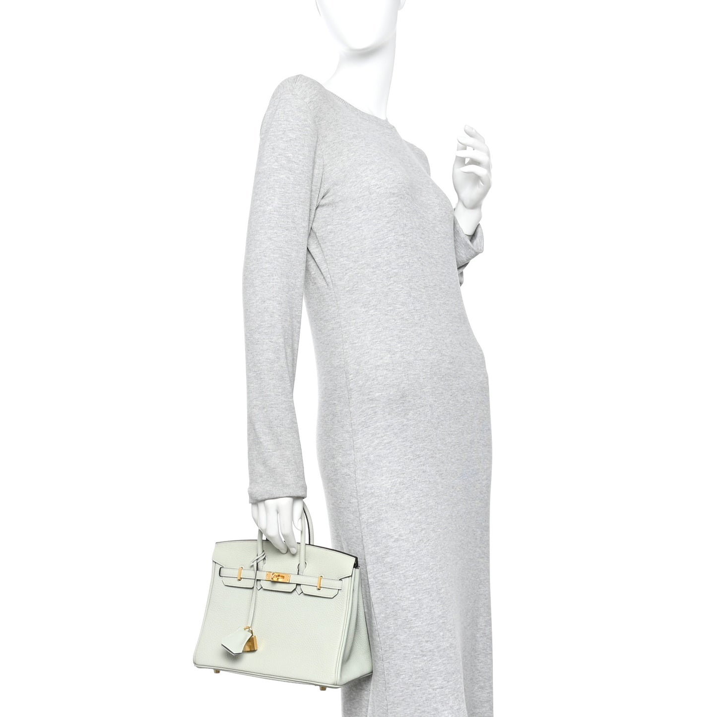 Togo Birkin 25 Gris Neve