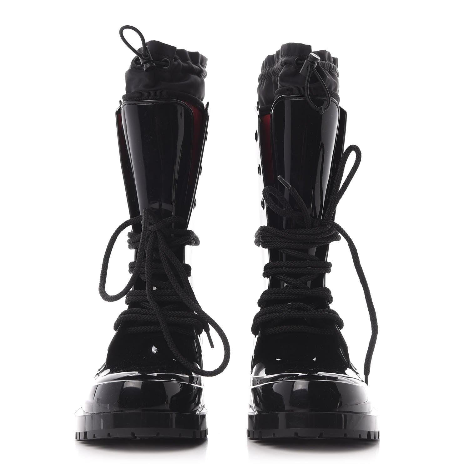 Christian Dior Shiny Rubber Diorcamp Low Boots 37 Black 2 of 10