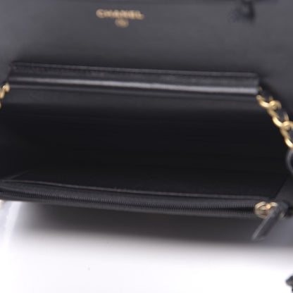 Chanel Lambskin Quilted Infinity Wallet On Chain WOC Black 5 of 12