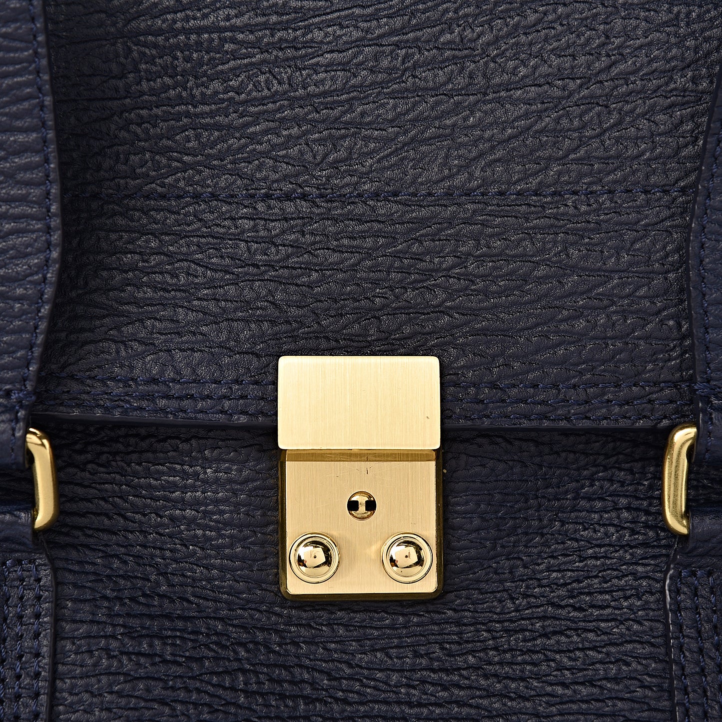 3.1 Textured Calfskin Large Pashli Satchel Ink