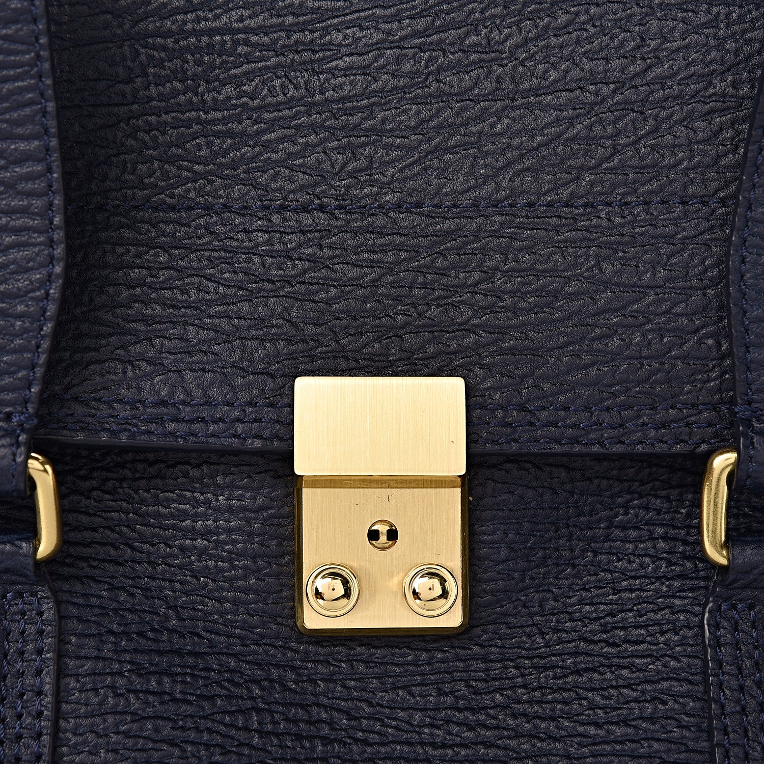 3.1 Phillip Lim 3.1 Textured Calfskin Large Pashli Satchel Ink 10 of 10