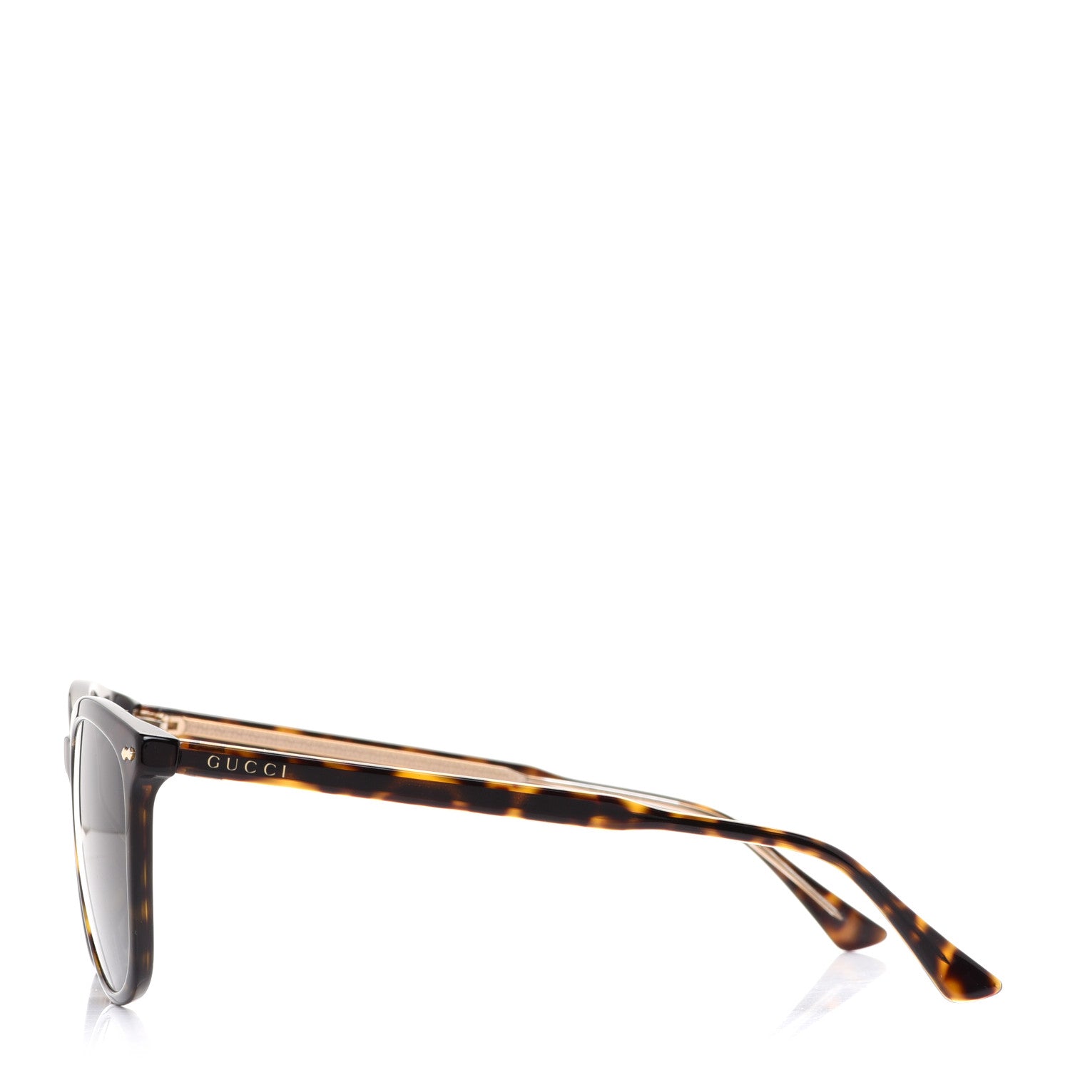 Gucci Acetate Square Frame Sunglasses GG0196SK Tortoise 3 of 7