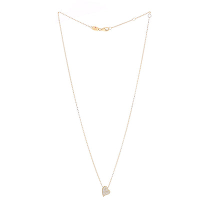 Roberto Coin 18K Yellow Gold Diamond Princess Heart Pendant Necklace 3 of 6