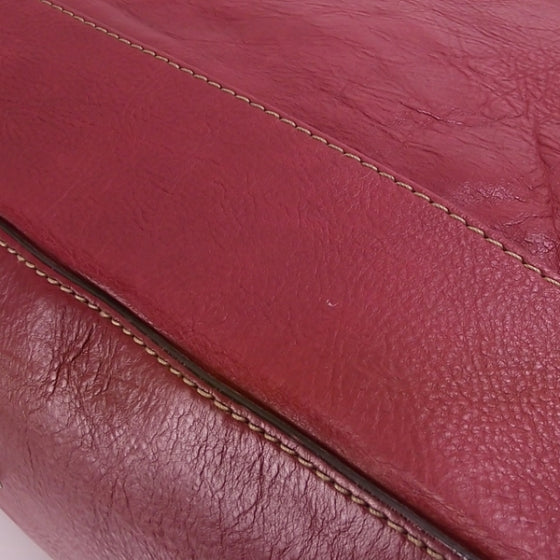 Chloe Calfskin Edith Dome Bowler Red 7 of 10
