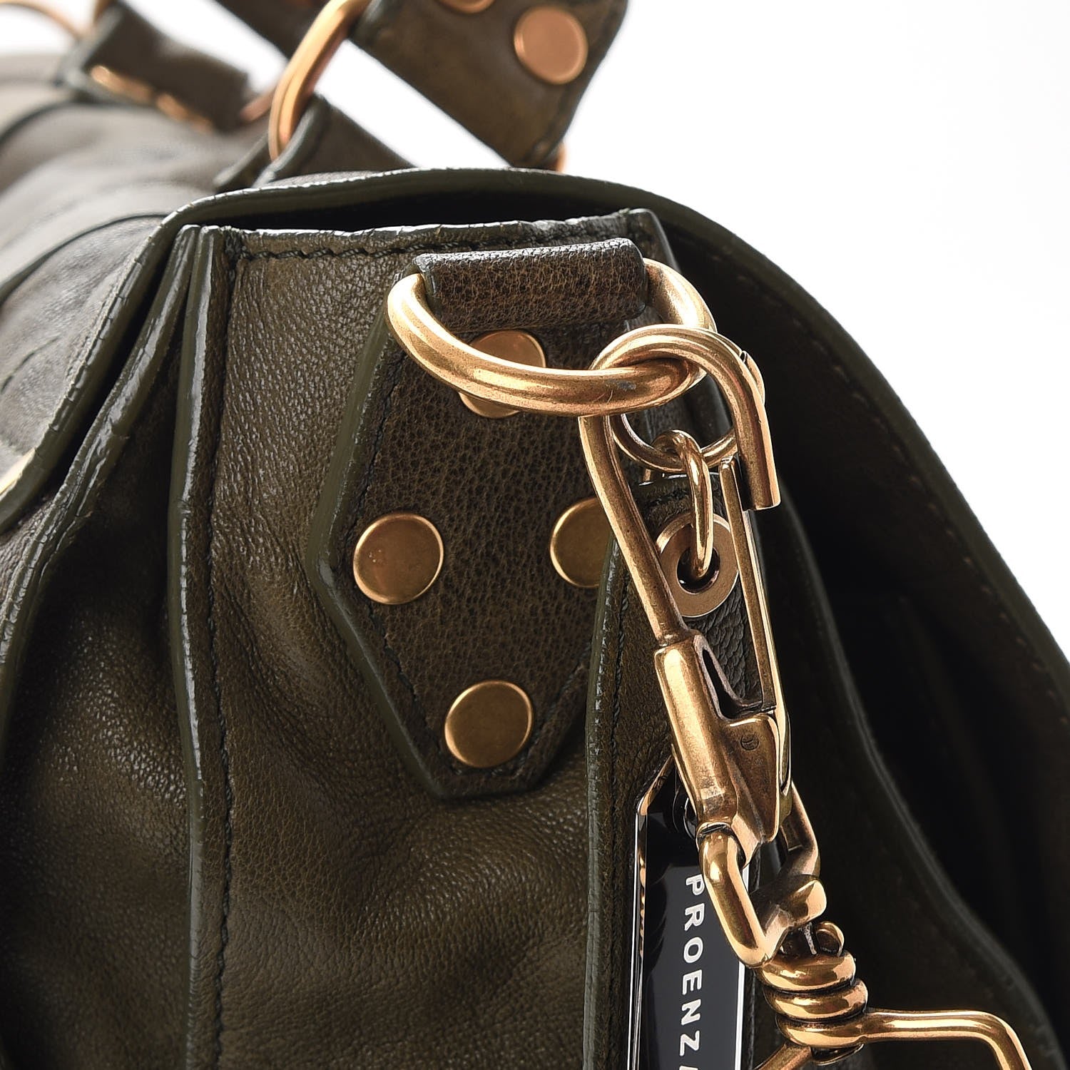 Proenza Schouler Lambskin Large PS1 Satchel Military 9 of 17
