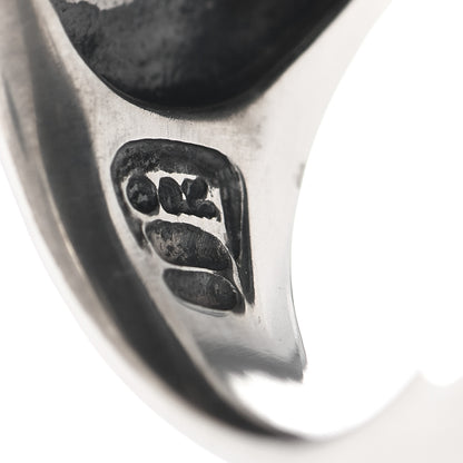 David Yurman Sterling Silver Diamond Black Onyx 20mm Albion Statement Ring 54 7 5 of 5