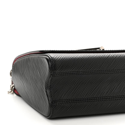 Louis Vuitton Epi Flowers Twist Shoulder Bag MM Black Bois De Rose 9 of 11