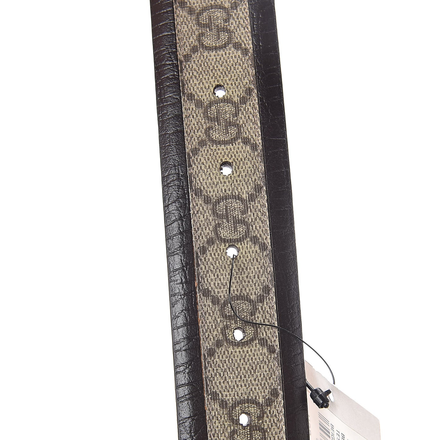 GG Supreme Monogram Niagara Lux Calfskin Interlocking G 40mm Belt 80 32 Beige Ebony Cocoa
