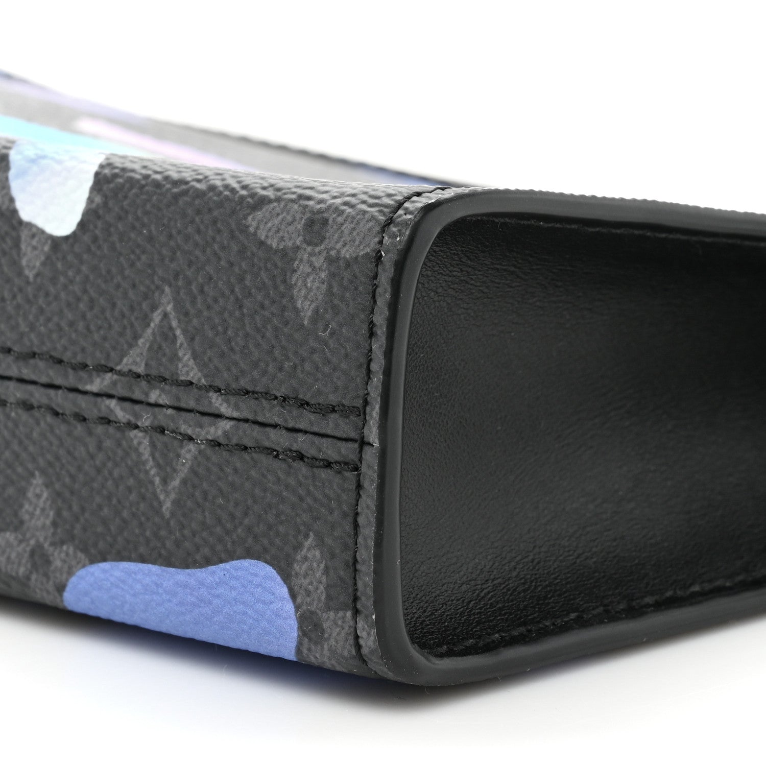 Louis Vuitton Monogram Eclipse Sunrise Room With A View Gaston Wearable Wallet Blue Purple 10 of 13