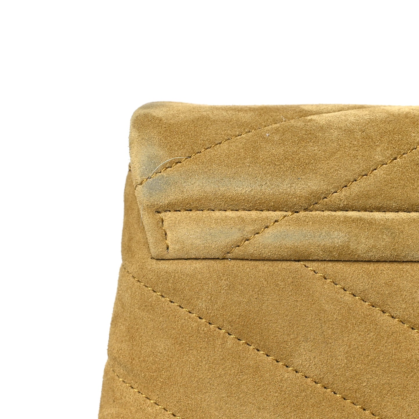 Suede Toy Loulou Shoulder Bag Chartreuse