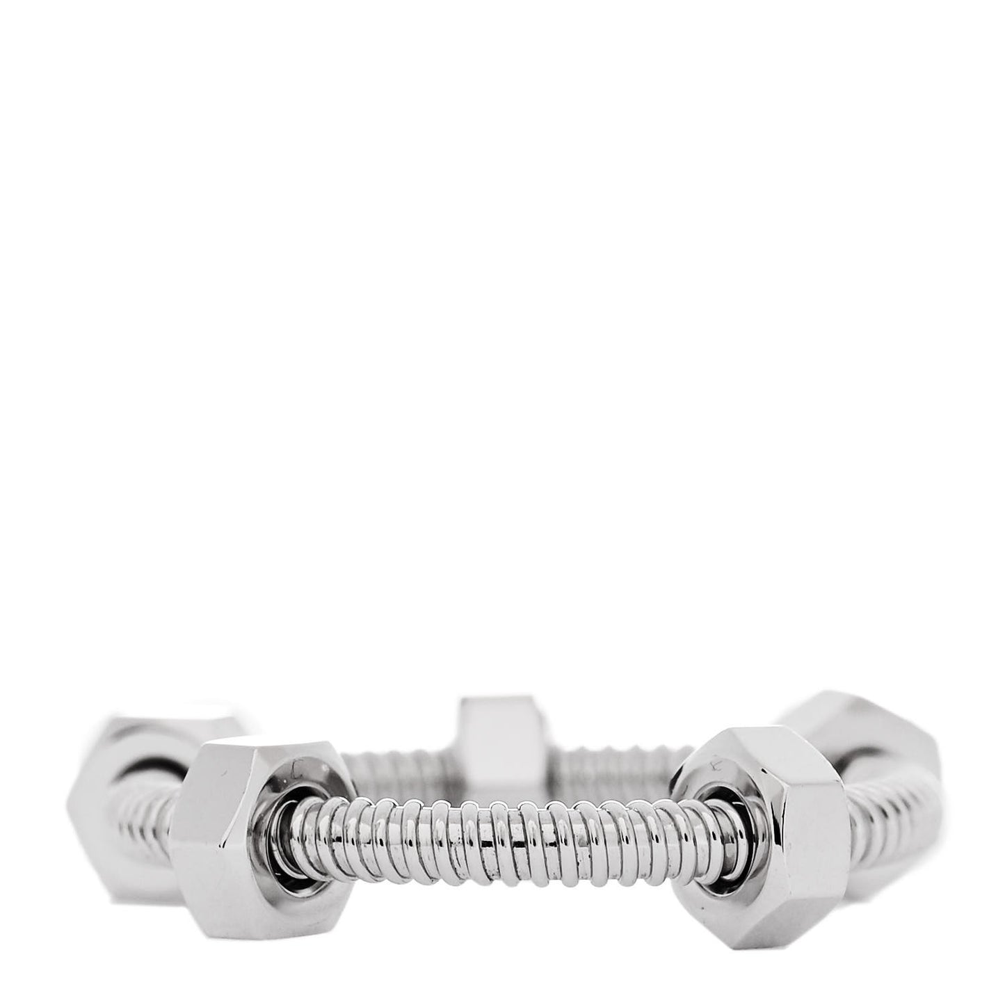 18K White Gold Ecrou De Cartier Ring 58 8.5 57 8